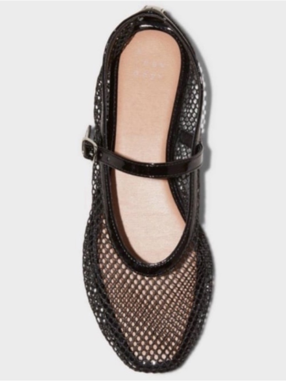 A New Day Issa Mesh Mary Jane Ballet Flats Black NWT size 11 - Picture 3 of 7